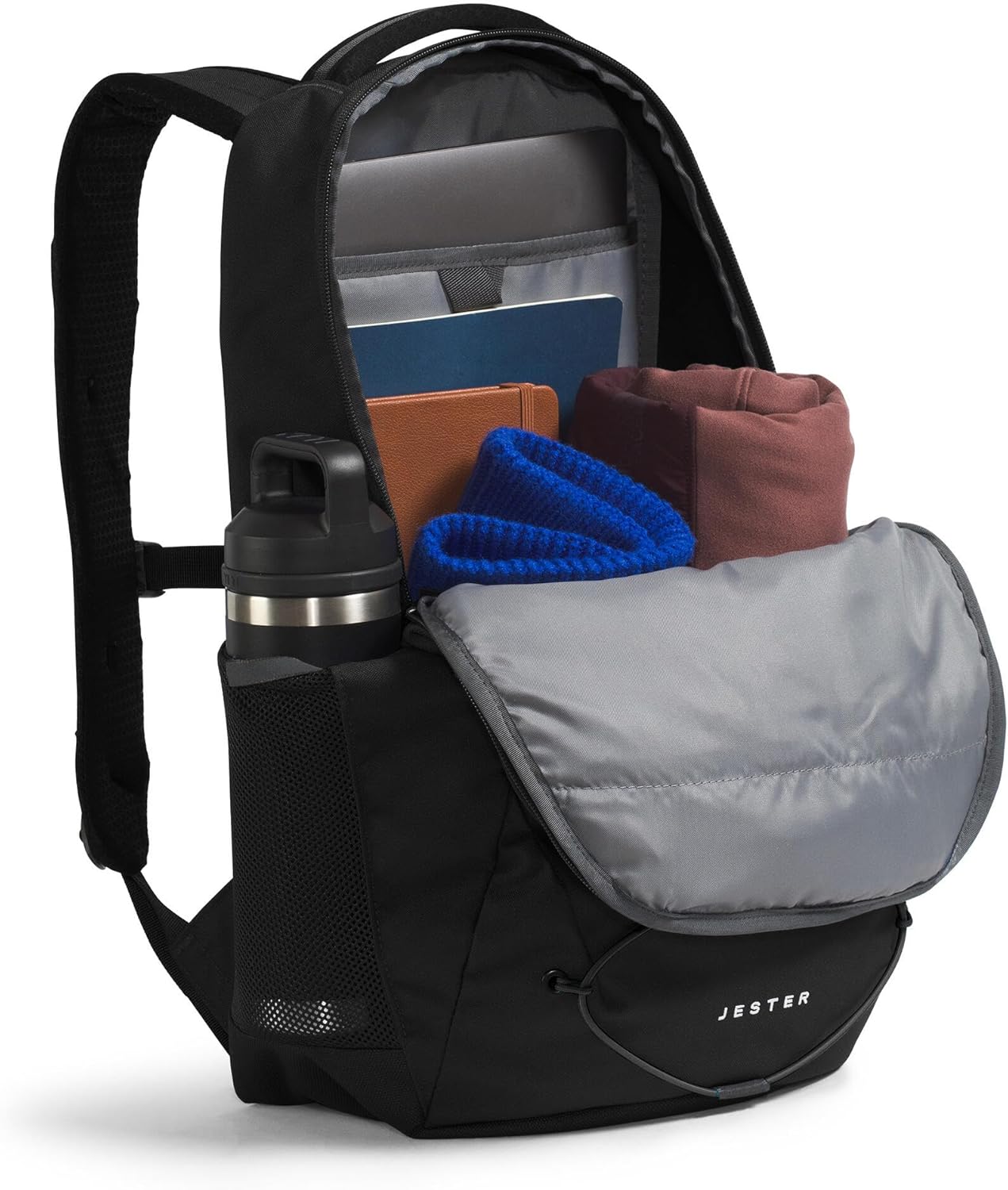 The North Face Jester Everyday Laptop Backpack - Commuter Daypack, Water Repellent, Laptop Sleeve, TNF Black-NPF, One Size - Image 6