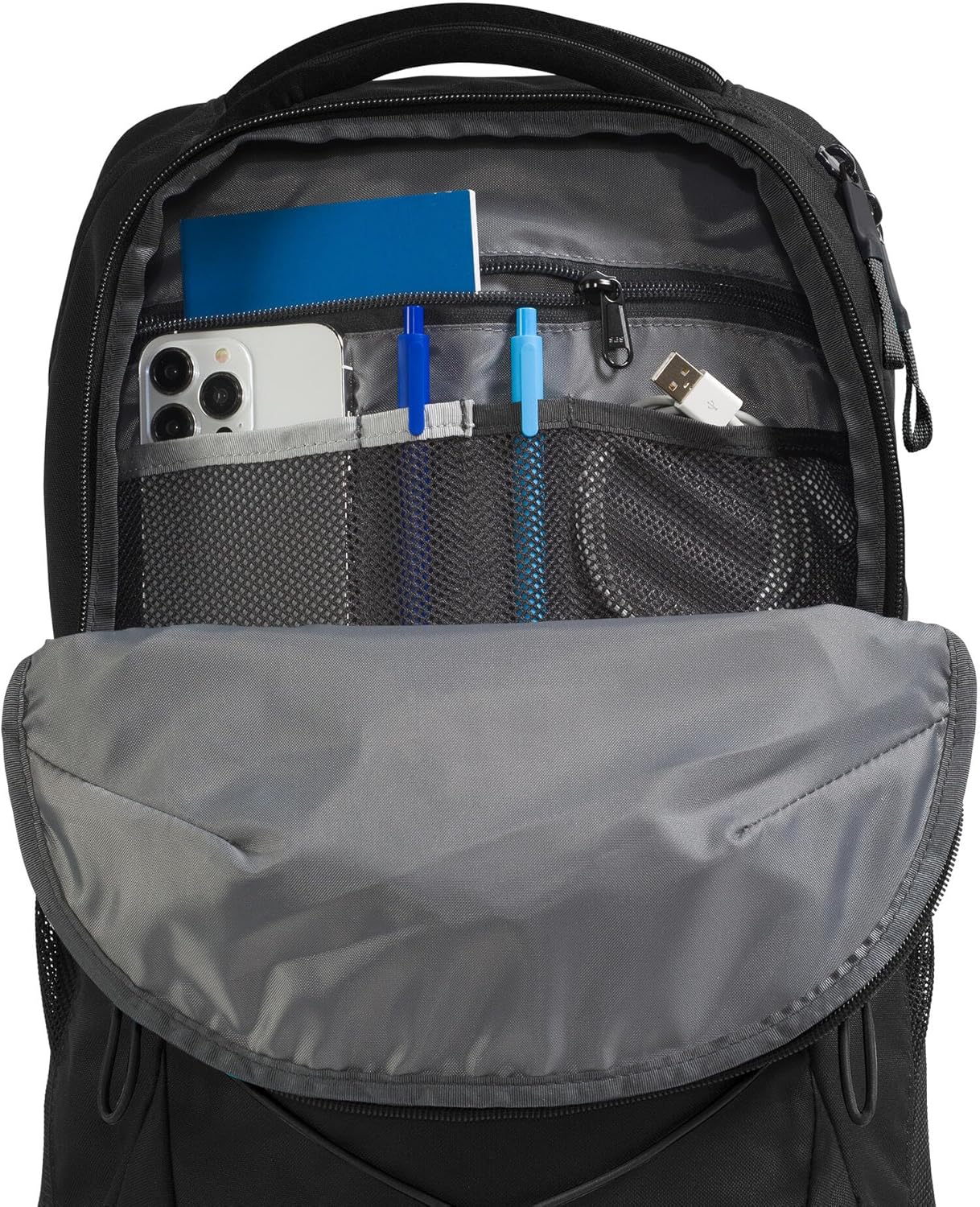 The North Face Jester Everyday Laptop Backpack - Commuter Daypack, Water Repellent, Laptop Sleeve, TNF Black-NPF, One Size - Image 7