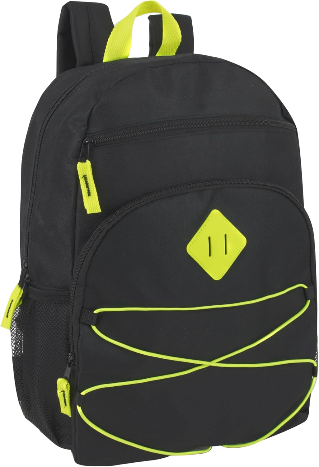Adventure Trails 24 Pack Bulk Backpacks Wholesale for Homeless Men, Women, Donation | 17 Inch Dual Compartment Bungee Backpacks with Pockets (Dark Colors Pack) - Image 7